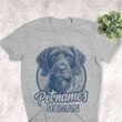 Personalized German Wirehaired Pointer Dog Shirts For Human Bella Canvas Unisex T-shirt Athletic Heather
