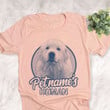 Personalized Great Pyrenees Dog Shirts For Human Bella Canvas Unisex T-shirt Heather Peach
