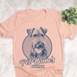 Personalized Welsh Terrier Dog Shirts For Human Bella Canvas Unisex T-shirt Heather Peach