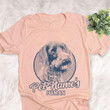 Personalized Wirehaired Pointing Griffon Dog Shirts For Human Bella Canvas Unisex T-shirt Heather Peach