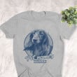 Personalized Long Haired Dachshund Dog Shirts For Human Bella Canvas Unisex T-shirt Athletic Heather