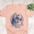 Personalized Lowchen Dog Shirts For Human Bella Canvas Unisex T-shirt Heather Peach