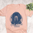 Personalized Newfoundland Dog Shirts For Human Bella Canvas Unisex T-shirt Heather Peach