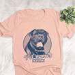 Personalized Olde English Bulldog Dog Shirts For Human Bella Canvas Unisex T-shirt Heather Peach
