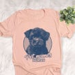 Personalized Peekapoo Dog Shirts For Human Bella Canvas Unisex T-shirt Heather Peach