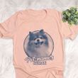 Personalized Pomeranian Dog Shirts For Human Bella Canvas Unisex T-shirt Heather Peach