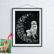 I Love You To The Moon And Back Pet Portrait Custom Image Personalized Poster Gift For Pet Owners