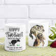 Personalized Happy Fur-ther's Day Fathers Day Mug Gift For Fur Dad, Dog Lover