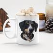 Pet Illustration Portrait Personalized Mug For Pet Lovers, Pet Parents