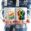 LGBT Funny Pride Personalized Coffee Mug Gift For Fur Parents, Dog Lovers