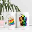LGBT Funny Pride Personalized Coffee Mug Gift For Fur Parents, Dog Lovers