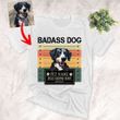 Badass Dog, Stole Hooman Heart Vintage Customized Dog Portrait T-Shirt Gift For Dog Lovers, Dog Parents