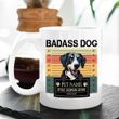 Badass Dog Custom Dog Portrait Coffee Mug Gift For Fur Mom, Dog Lovers