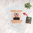 Halloween Dog Personal Stalker Customized Dog Photo Sketch T-Shirt Gift For Halloween, Spooky Dog Lover