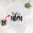 Furry Mom Custom Pet Portrait Unisex T-shirt Mother's Day Gift, Gift for Girls On Birthday