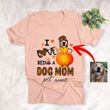 I Love Being A Dog Mom Customized Dog Sketch Fall Pumpkin T-Shirt Gift For Halloween, Dog Lover