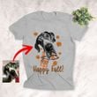 Happy Fall Customized Dog Custom Autumn T-Shirt Gift For Dog Lovers, Pet Owners