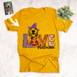 Love Halloween Pet with Pumpkin Customized Dog Sketch T-Shirt Gift For Halloween, Spooky Dog Lover