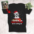 Santa Paw Is Comming Christmas Custom T-shirt Gift For Dog Lovers, Dog Parents
