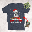 Santa Paw Is Comming Christmas Custom T-shirt Gift For Dog Lovers, Dog Parents