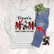 Furry Mom Custom Pet Portrait Christmas Wishes Unisex Long Sleeves For Pet Owners