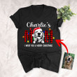 Furry Mom Custom Pet Portrait Christmas Wishes Unisex Vneck Shirt Christmas Gift For Dog Lover
