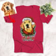 Vintage Dog Personalized Christmas shirt, Funny Xmas gift,Holiday shirt, Gift for Dog Mom, Dog Dad, Pet Parents