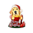 Personalized Pet Retro Christmas Sticker Gift For Dog Lovers, Pet Owners, Dog Mama, Dog Dads, Pet Rescue Team