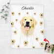 Custom Pet Photo Personalized Fleece Blanket Gift For Dog Parent