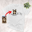 Personalized Heartbeat Dog Custom T-Shirt For Human, Pet Lovers, Dog Mom