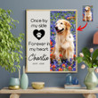 Personalized Pet Memorial Gifts, Once By My Side Forever In My Heart Gift for Pet Owners Dog Lovers