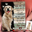 Thank You For Being My Dog Dad Custom Canvas For Dog Lovers Fathers Day Gifts