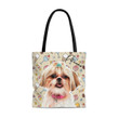 Custom Dog,Cat Colorful Portrait AOP Tote Bag