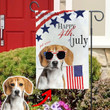 Happy 4th Of July Flag Custom Pet Garden Flag For 4th Of July