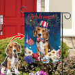 Welcome Custom Pet Garden Flag For Dog Lovers Gift for Independence Day