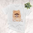 Pomeranian Water Color Style Dog Lover Unisex T-shirt