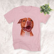 American Pit Bull Terrier Water Color Style Dog Lover Unisex T-shirt