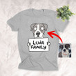 Personalized Family Unisex T-shirt Special Gift For Dog Owners