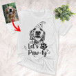 Let's Paw-ty Dog Birthday Party Unisex T-shirt Dog Mom Dog Dad Gift