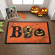 Customized Dog Portrait Halloween Boo Doormat For Dog Lovers