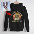 Personalized Dog Funny Quotes Unisex Backside Hoodie