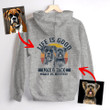 Personalized Dog Funny Quotes Unisex Backside Hoodie