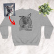 Personalized Dog Backside Crewneck Sweatshirts For Human