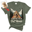 Camping With Dog Custom Comfort Color Unisex T-shirt