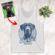 Personalized Sketch Dog Unisex Tank top For Dog Owners