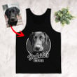 Personalized Sketch Dog Unisex Tank top For Dog Owners