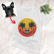 The Coolest Beach Vibes Customized Dog Portrait T-shirt