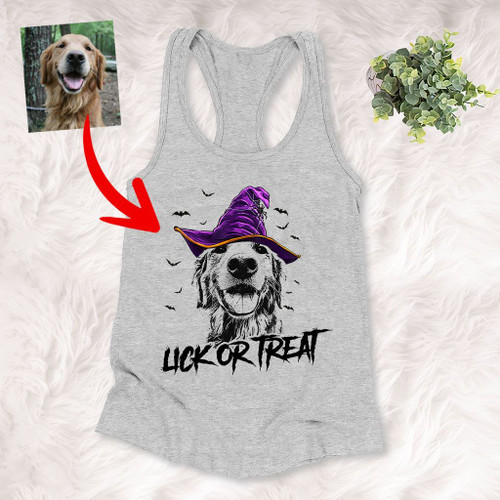 Personalized Witch Halloween Dog Sketch Portrait Multi-style T-Shirt