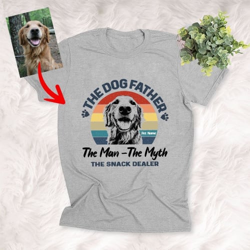 The DogFather The Man The Myth The Snack Dealer Custom T-shirt For Dog Dad