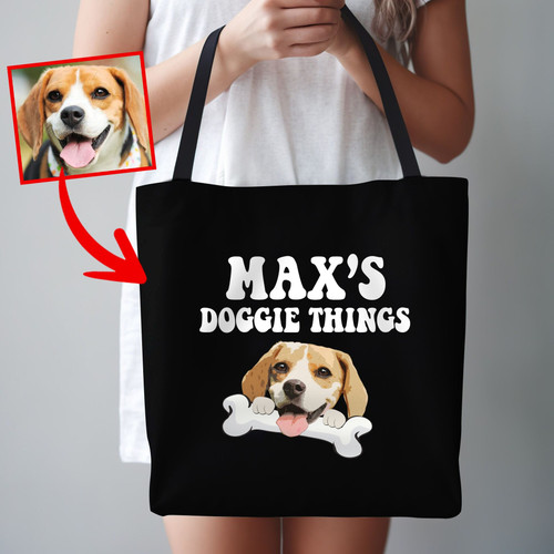 Custom Doggie Things Tote Bag